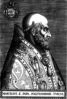 Pope Marcellus II Head of the Catholic Church in 1555