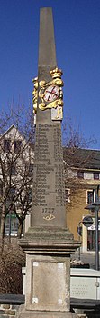 Historic Saxon milepost in Thum Postmeilensaeule Thum.jpg