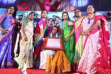 Vidyavati receiving Eminent Women award from Telangana Government Prof. Vidyavati receiving Eminent Women award from Telangana Government.jpg