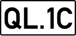 National Route 1C Schild}}