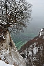 Königsstuhl in de winter.