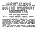 Advertisement of a musical performance