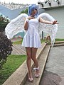 RaiRai as angel costume Rem at PF30 20190518d.jpg