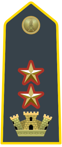 Rank insignia of tenente colonnello comandante di corpo of the Guardia di Finanza.svg