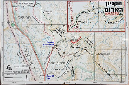 Red Canyon hiking map