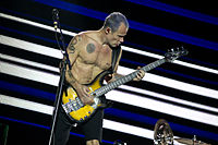 Red Hot Chili Peppers's Flea with his Modulus Funk Unlimited Red Hot Chili Peppers - Rock in Rio Madrid 2012 - 11.jpg