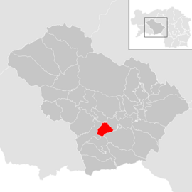 Poloha obce Reifling v okrese Amstetten (klikacia mapa)