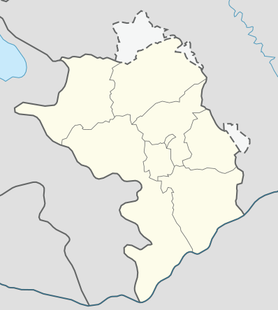 Location map Kalnų Karabachas