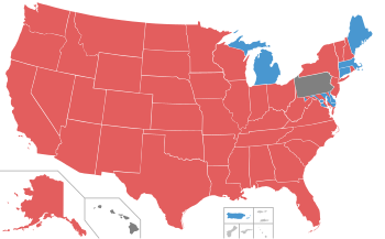 Republican presidential primary delegate map, 1980.svg