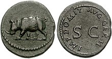 Квадранс на Домициан издаден по случай Столетните игри в Рим