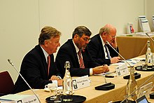 MPs Richard Ottaway, Bob Ainsworth and Mike Gapes (left to right) at a Foreign Affairs Select Committee briefing Richard Ottaway MP, Bob Ainsworth MP, Mike Gapes MP (left to right) (8141325619).jpg