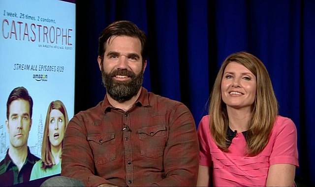 Rob Delaney and Sharon Horgan interviewed about Catastrophe in 2015