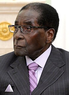 Et billede af Robert Mugabe