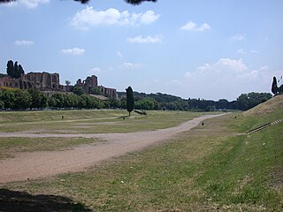 Vista del Circo Massimo dall'estremità settentrionale