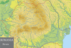 Mapa sa lokacijom zaštićene oblasti Park prirode Đerdap (Rumunija)