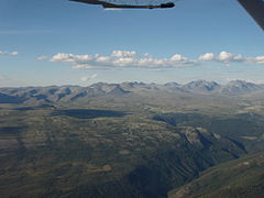 Rondane with surrounding plateaus