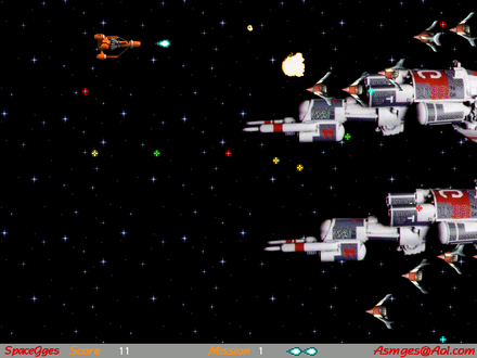 A science fiction-themed horizontally scrolling shooter, which is a specific type of shoot 'em up