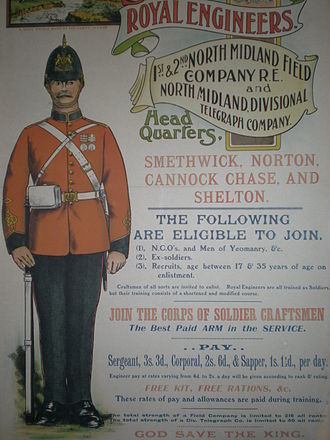 Royal Engineers recruitment poster