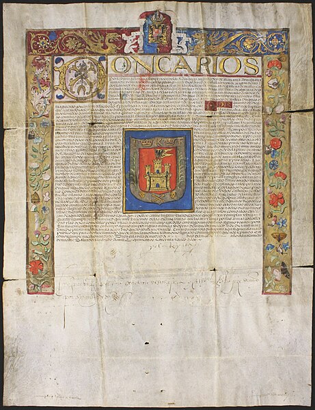 File:Royal Writ of the Foundation of the City of Tlaxcala.jpg