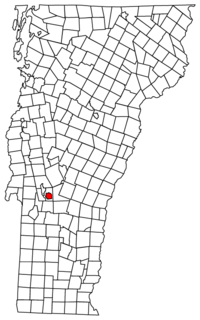 バーモント州内のラトランドの位置の位置図