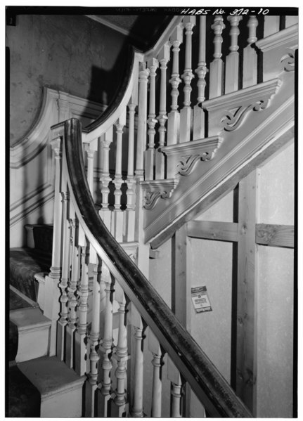 File:SECOND FLOOR, STAIRWAY, DETAIL OF BALUSTRADE - Sehner-Ellicott House, 123 North Prince Street, Lancaster, Lancaster County, PA HABS PA,36-LANC,7-10.tif