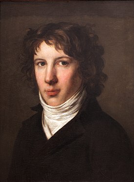 Louis Antoine Saint-Just.  Pierre-Paul Proudhon portréja, 1793