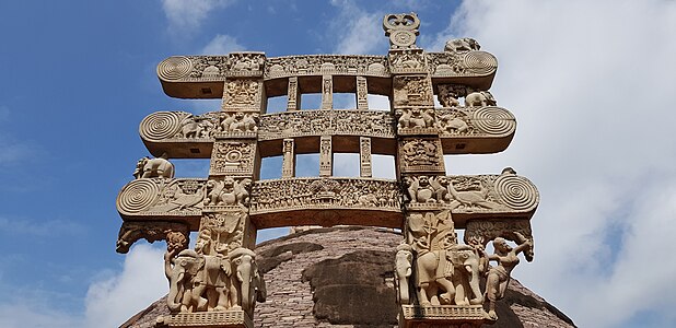 Sanchi Stupa, Sanchi, Madhya Pradesh, East Gateway