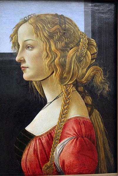 File:Sandro botticelli, ritratto di profilo di una ragazza, forse simonetta vespucci, 1460-65 ca. 02.JPG