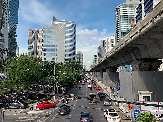 Sathon Road in 2019
