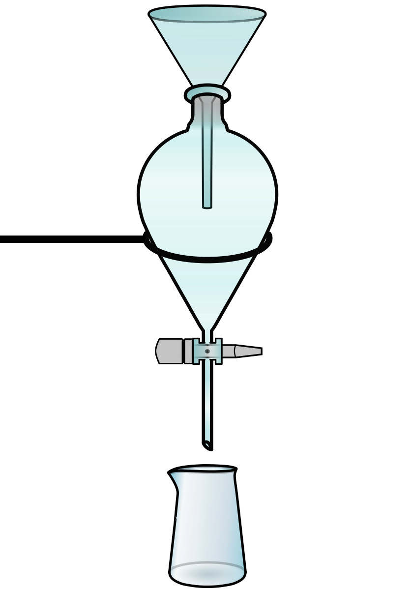 Делительная воронка в химии рисунок