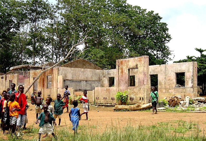 File:School destroyed by Sierra Leone Civil War.jpg