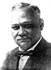 A black and white photograph of Scipio Africanus Jones