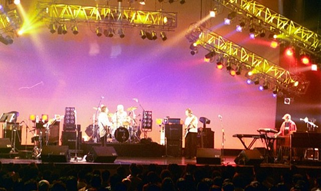 Live in Japan, 2003. L to r, Mario Millo, Alex Plavsic, Peter Plavsic, and Toivo Pilt