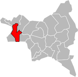 Canton de Saint-Denis-1 - Carte