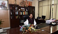 Shri Shripad Yesso Naik taking charge as the Minister of State for AYUSH (Independent Charge), in New Delhi on 31 May 2019. Shri Shripad Yesso Naik taking charge as the Minister of State for AYUSH (Independent Charge), in New Delhi on May 31, 2019.jpg