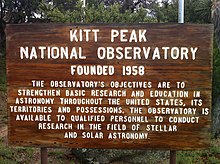 Sign at Kitt Peak National Observatory Sign (7554301964).jpg