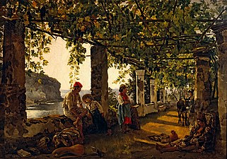 Silvestre Chtchedrine,Véranda couverte d'une vigne (1828)