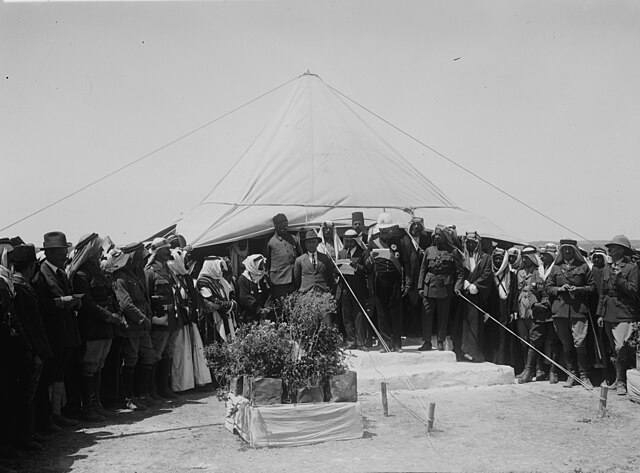 Proclamation of Abdullah as leader of Transjordan, April 1921