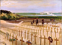 Sir John Lavery's oil painting of the war cemetery at Étaples