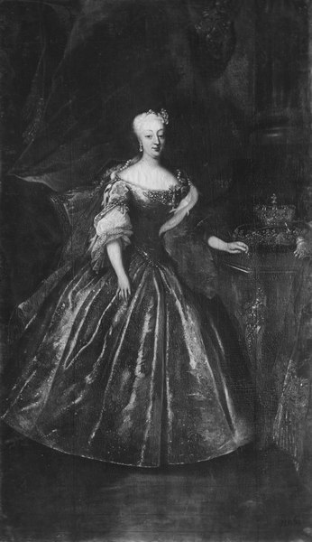 File:Sofia Magdalena, 1700-1770, prinsessa av Brandenburg-Kulmbach (Johann Salomon Wahl) - Nationalmuseum - 15803.tif