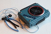 A Sony WM-75 Sports Walkman Sony WM-75 Sports walkman blue.jpg