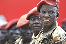 South Sudan's presidential guard on Independence Day, 2011 South Sudan Independence.jpg