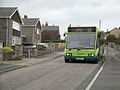 Southern Vectis bus 2618 (reg. R618 NFX), a 1998 Optare Solo M850 midibus, in The Avenue, Gurnard, Isle of Wight on route 32. The bus was on diversion at the time, as route 32 doesn't usually serve The Avenue.