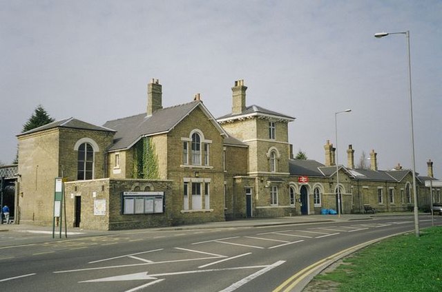 The station viewed from the road