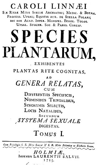 Species Plantarum