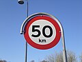 50-Schild in Dänemark