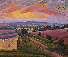 Spencer Gore: "Icknield Way", 1912. Used as the cover picture of "The Icknield Way Path - A Walkers' Guide" published by the Icknield Way Association in 2012 Spencer Gore Icknield Way 1912.jpg