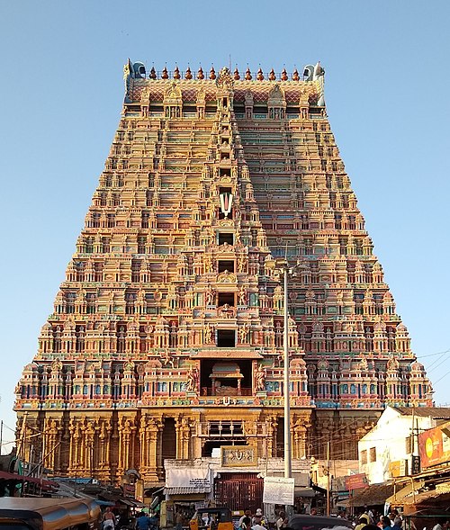 Srirangam Ranganathaswamy Temple dedicated to the Hindu deity Vishnu is said to be worshiped by Ikshvaku and the descendants of (Ikshvaku Vamsam).