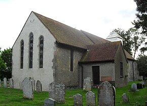 St Mary the Virgin's Church at Barnham St Mary the Virgin Church, Barnham (NHLE Code 1027690).JPG