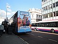 The rear of Stagecoach in the South Downs 15598 (GX10 HBG), a Scania N230UD/Alexander Dennis Enviro400 in Commercial Road, Portsmouth, Hampshire on route 700.